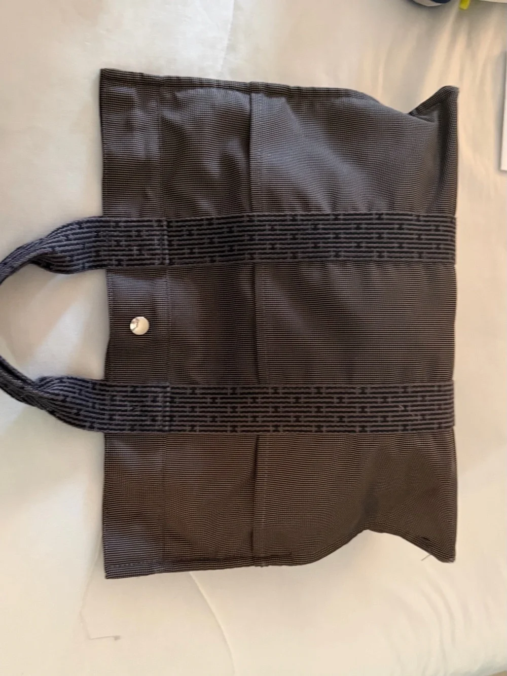 Hermes Canvas Laptop Tote